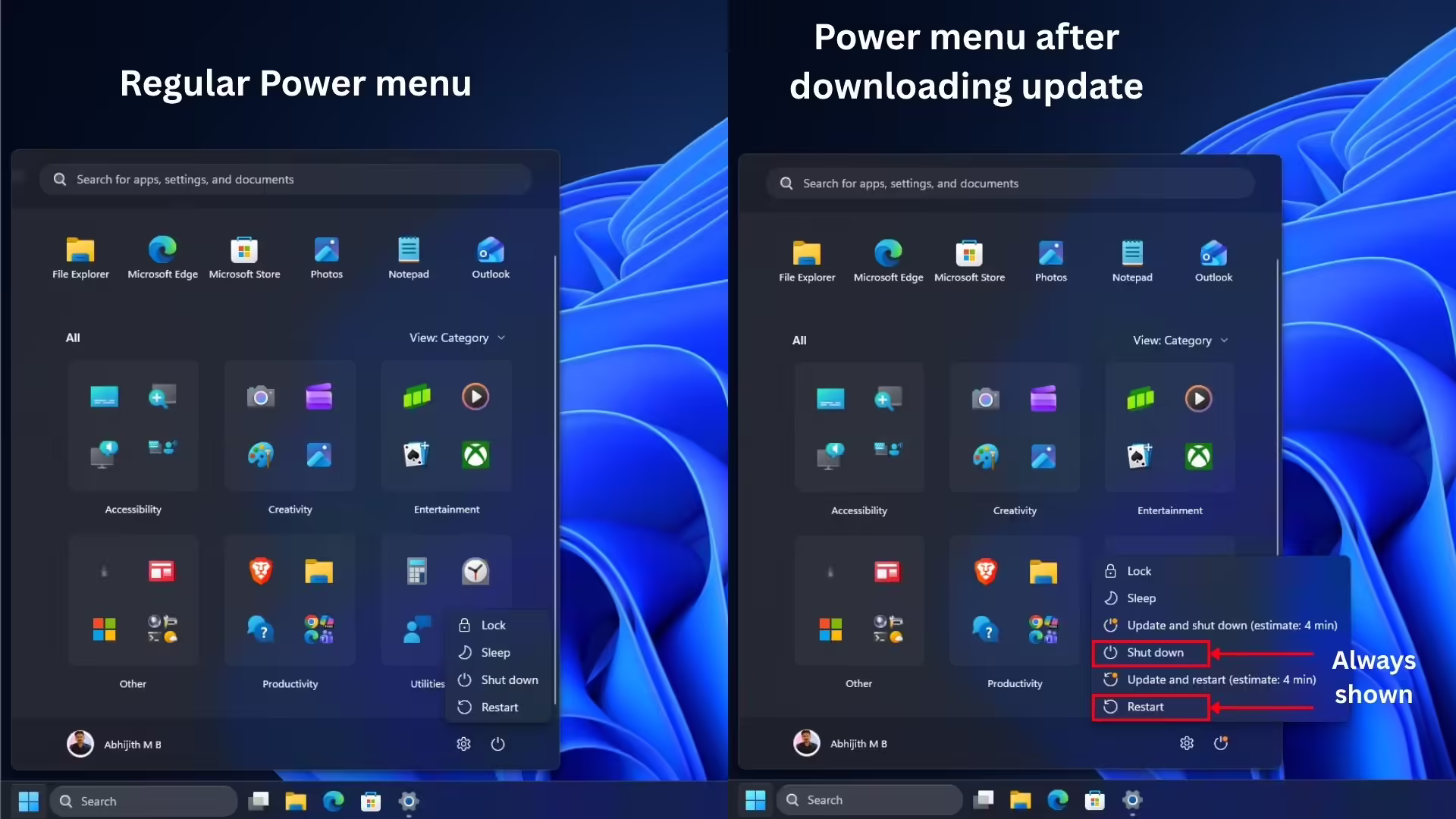 微软 8 月 Win11 可选更新改进关机 / 重启体验，不再强制安装更新